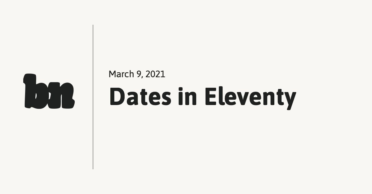 Dates in Eleventy | bnijenhuis